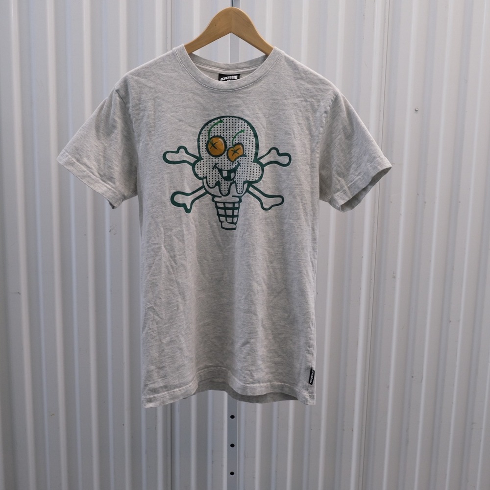 Icecream BBC T-Shirt Men's Small Gray Ice Cream Cones and Bones Streetwear